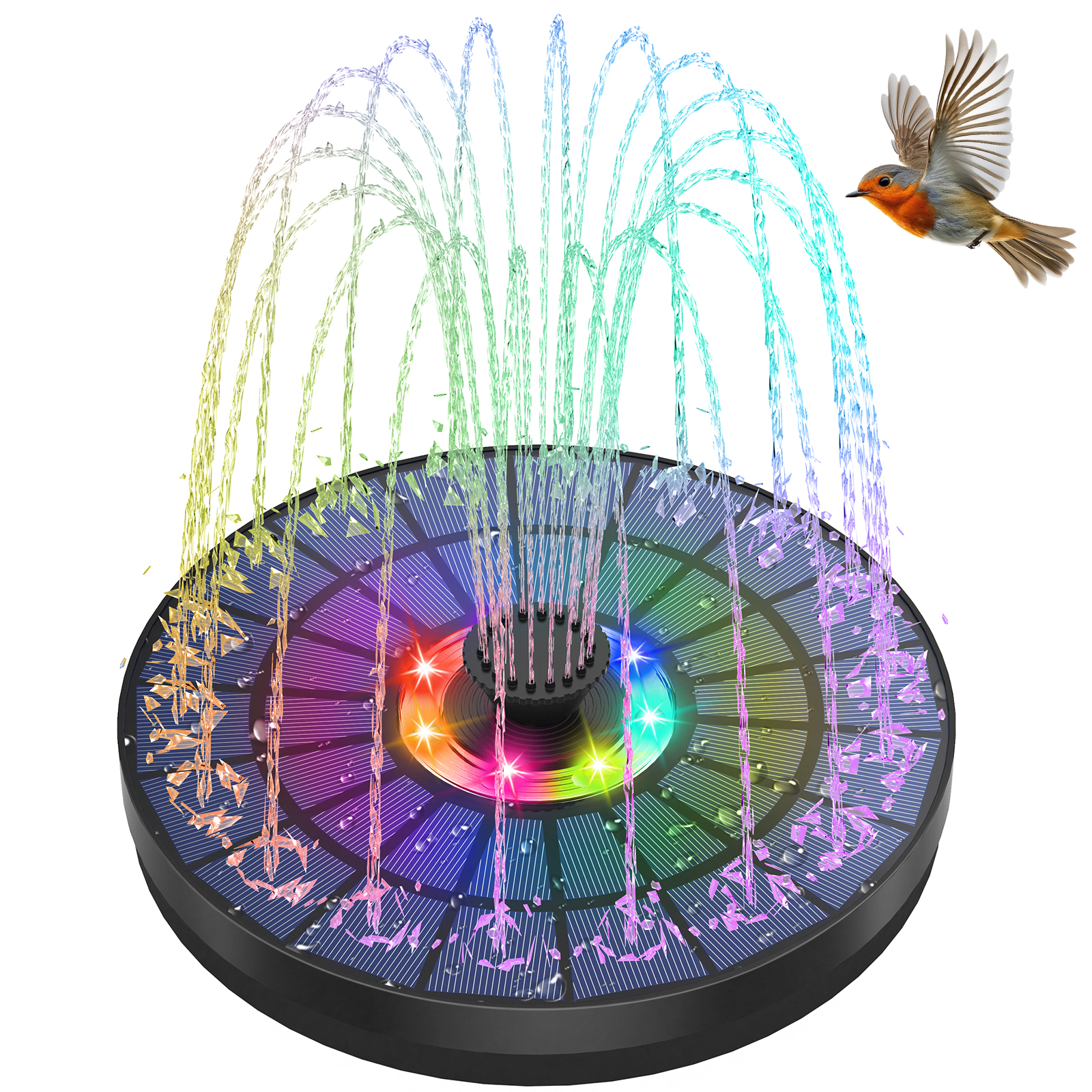 Smart Garden Lamp - Air Mancur Tenaga Surya 5.5W dengan