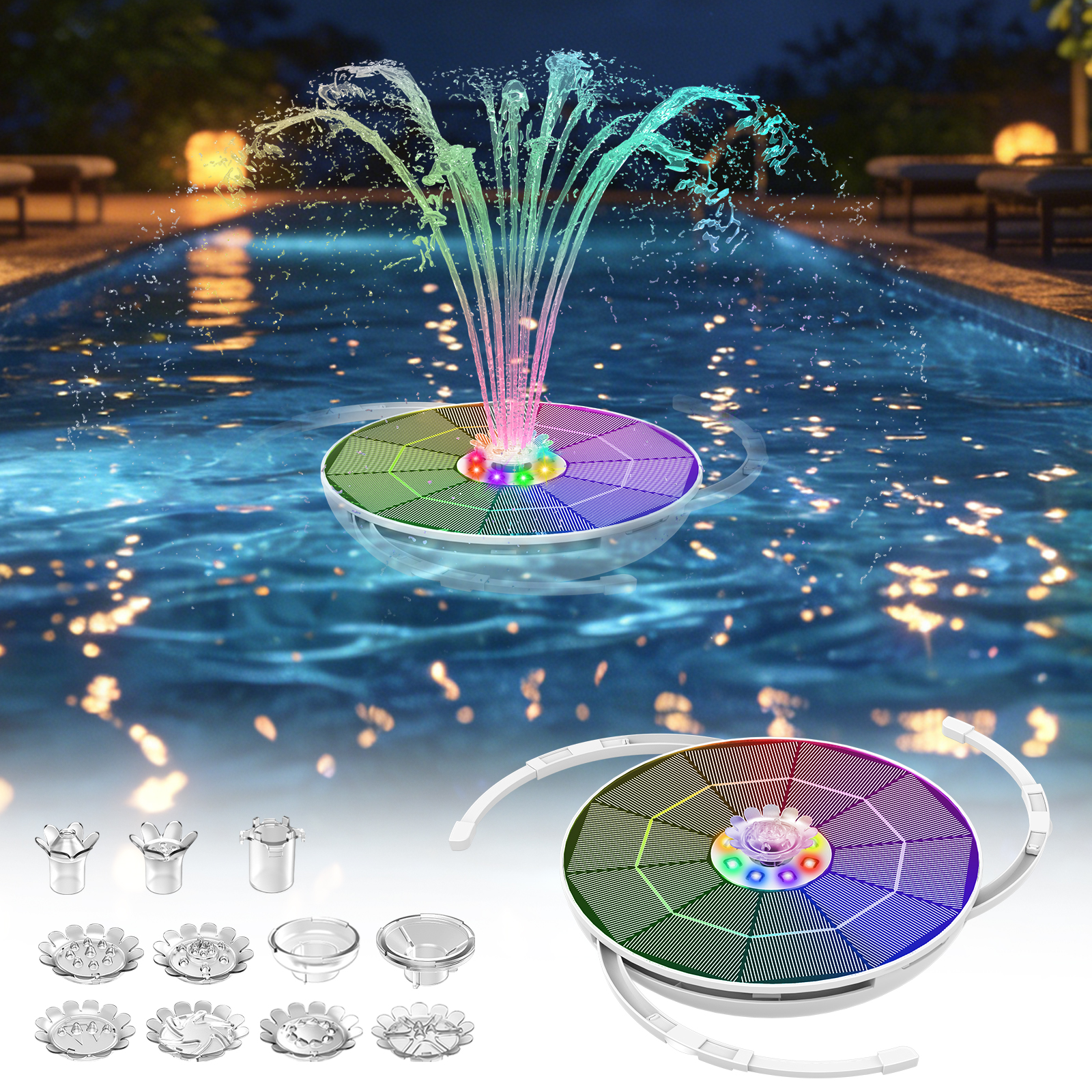 Smart Garden Lamp - Air Mancur Tenaga Surya 6.5W dengan
