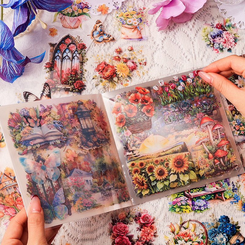 Garden Journal Planner - 30 Lembar Buku Stiker Ukuran Besar