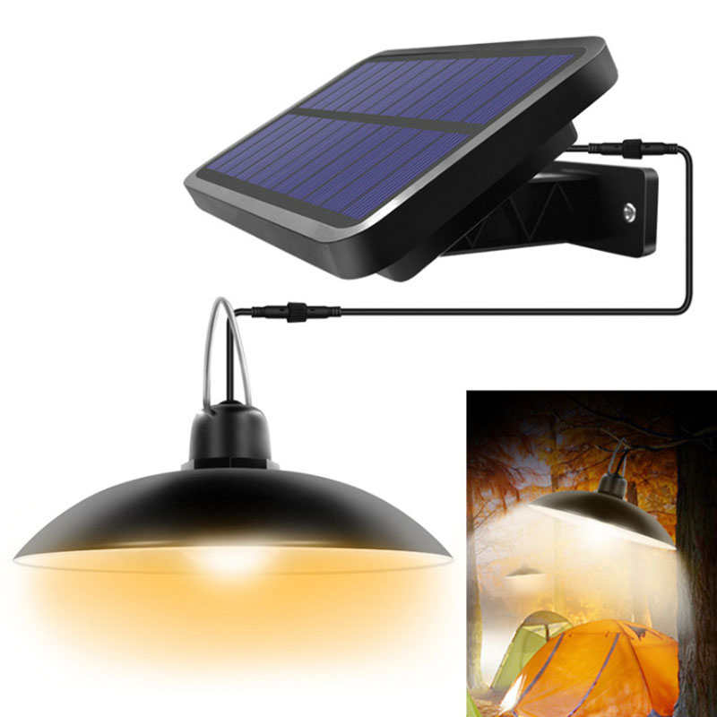 Smart Garden Sheds - Lampu gantung tenaga surya 2400mAh, lampu