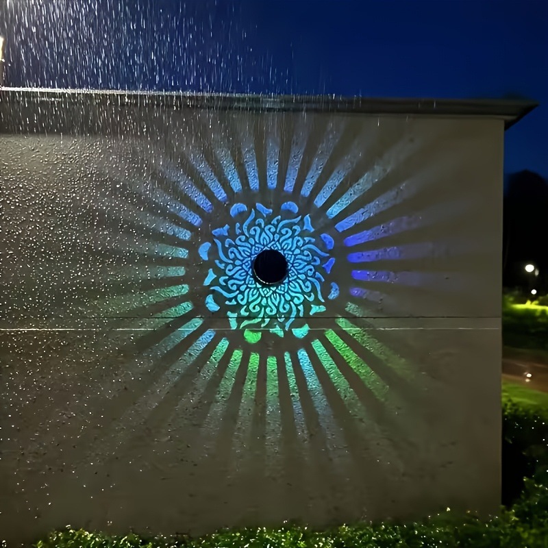 Smart Garden Lamp - Lampu Dinding LED Tenaga Surya Proyeksi