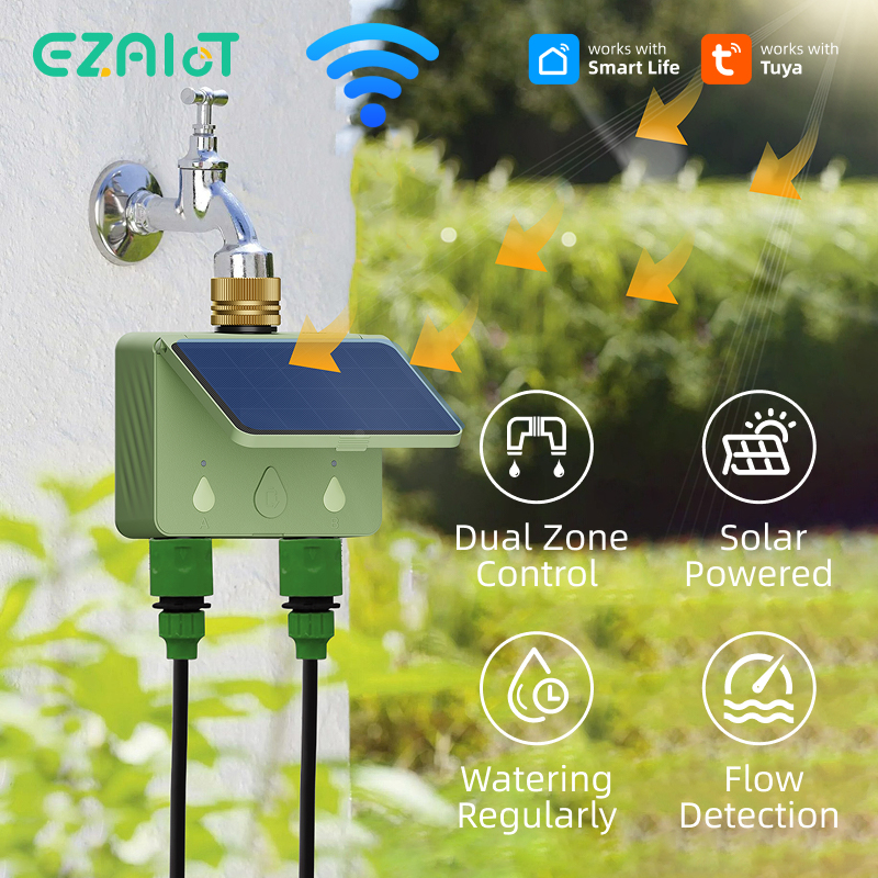 Smart Garden Kit - Pengatur Waktu Penyiraman WiFi 2 Zona