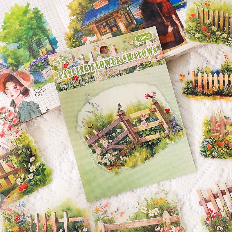 Stiker Die-Cut Vintage Secret  - Garden Journal Planner ulasan dan harga