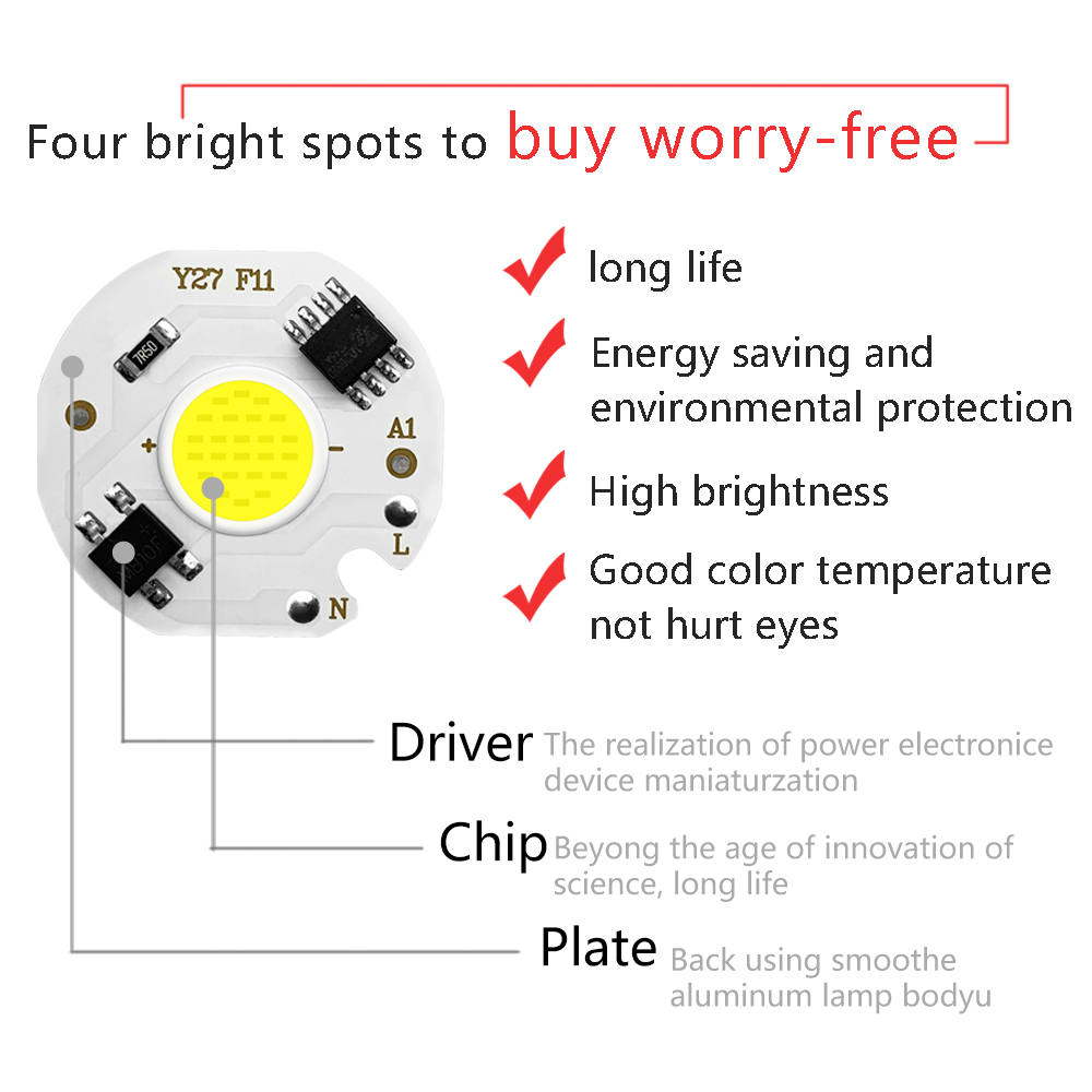6 Pak Lampu Chip LED COB 220V  - Smart Garden Lamp ulasan dan harga