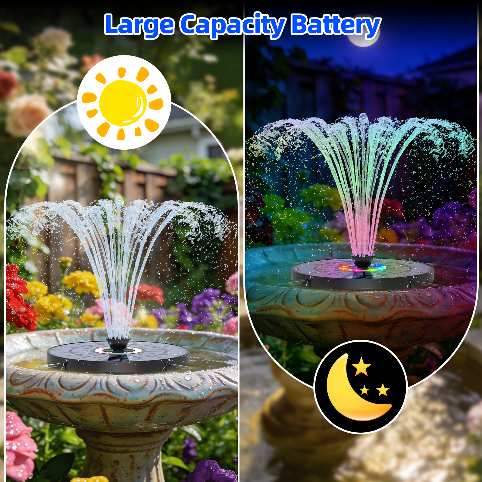 Air Mancur Tenaga Surya 5.5W d - Smart Garden Lamp ulasan dan harga