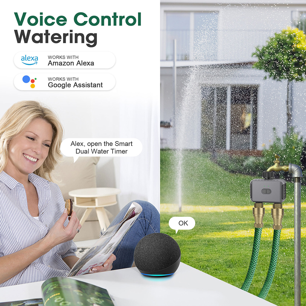 Tuya Pengatur Waktu Air Pintar - Smart Garden Kit ulasan dan harga
