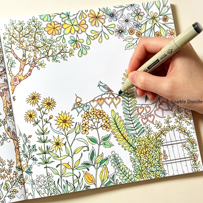 Buku Grafiti Dekompresi Medita - Garden Journal Planner ulasan dan harga
