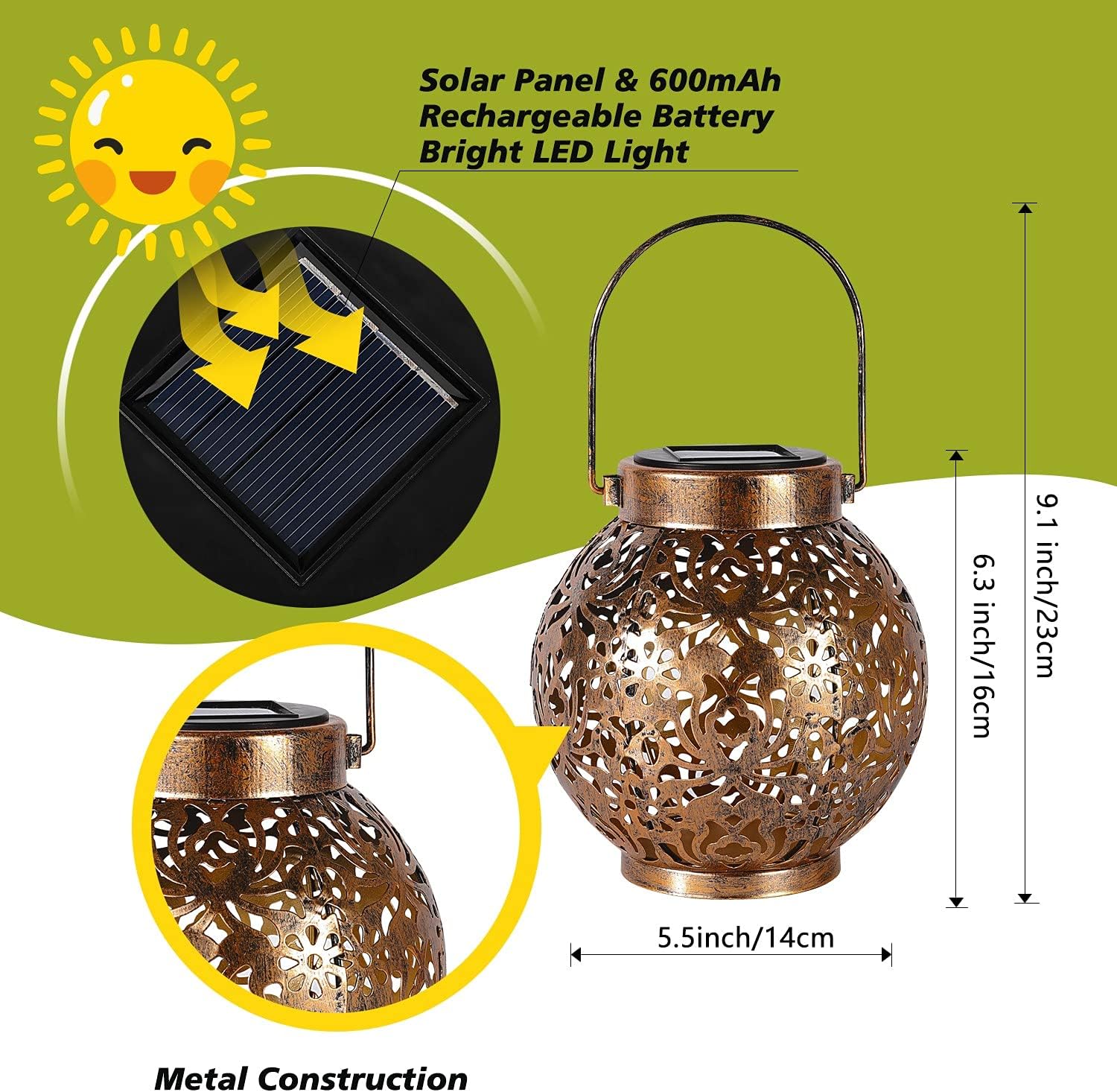 1-6 Buah Lampu LED Gantung Log - Smart Garden Lamp ulasan dan harga