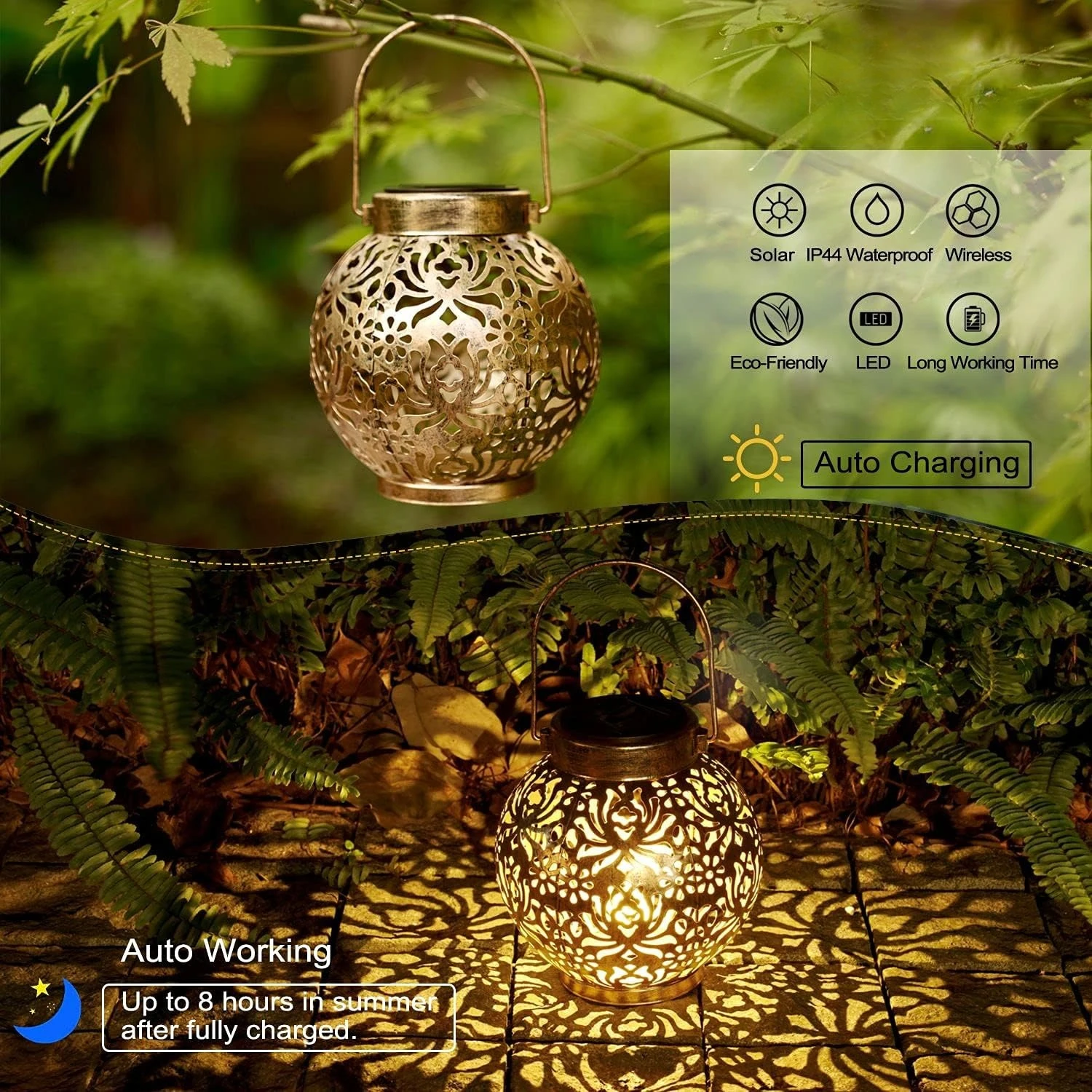 1-6 Buah Lampu LED Gantung Log - Smart Garden Lamp ulasan dan harga