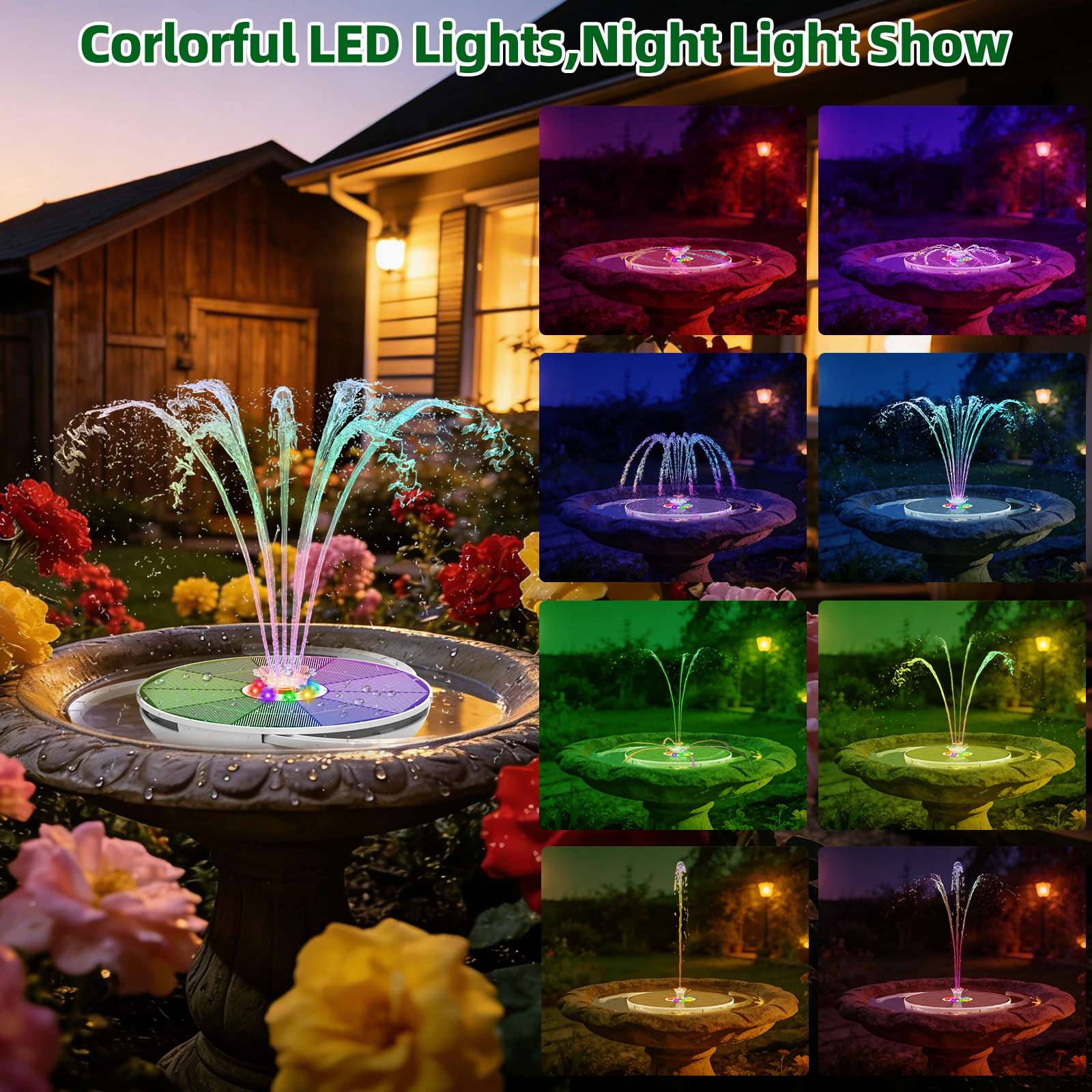Air Mancur Tenaga Surya 6.5W d - Smart Garden Lamp ulasan dan harga
