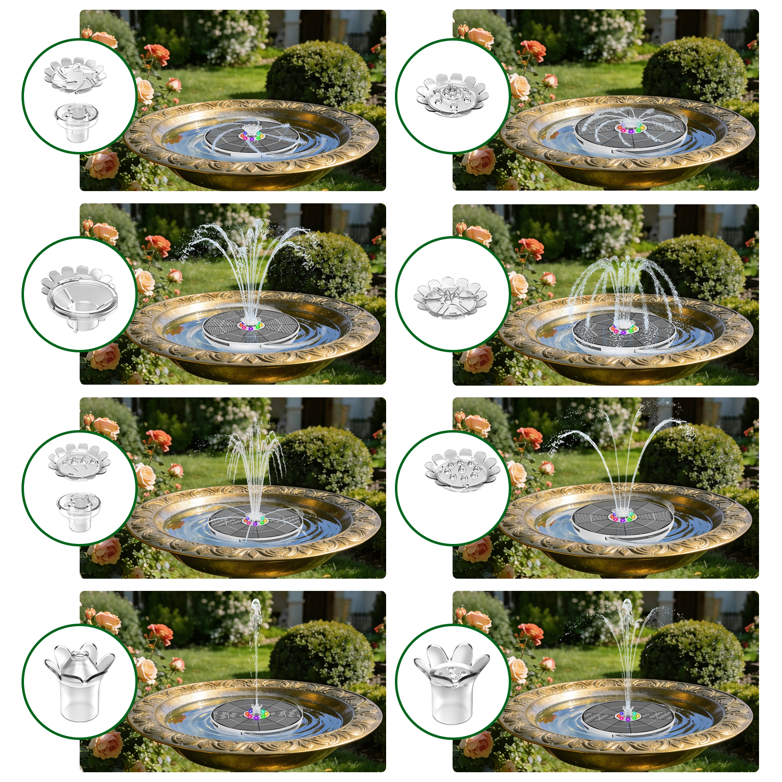 Air Mancur Tenaga Surya 6.5W d - Smart Garden Lamp ulasan dan harga