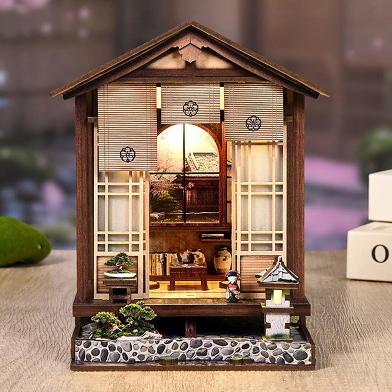 Figur Miniatur Rak Buku Kayu D - Garden Journal Planner ulasan dan harga