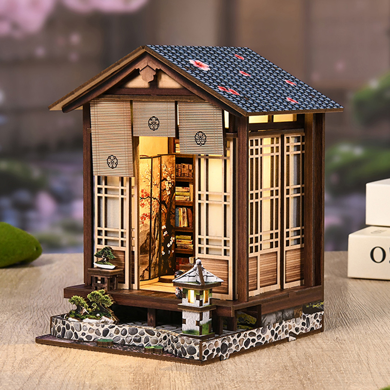 Figur Miniatur Rak Buku Kayu D - Garden Journal Planner ulasan dan harga