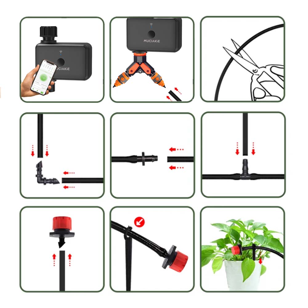 Set Irigasi Pengatur Waktu WiF - Smart Garden Tools ulasan dan harga