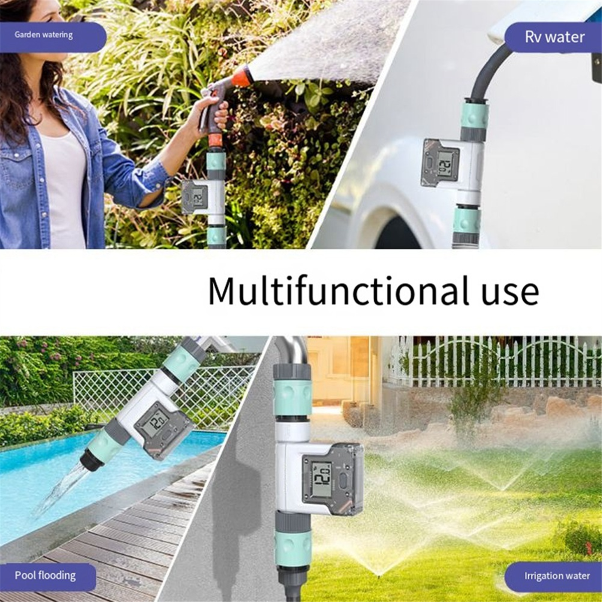 Alat pengukur aliran air WiFi, - Smart Garden Tools ulasan dan harga