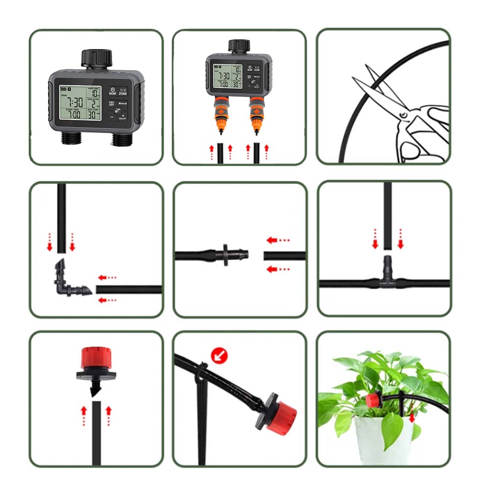 Kit Irigasi Otomatis dengan Ti - Smart Garden Tools ulasan dan harga