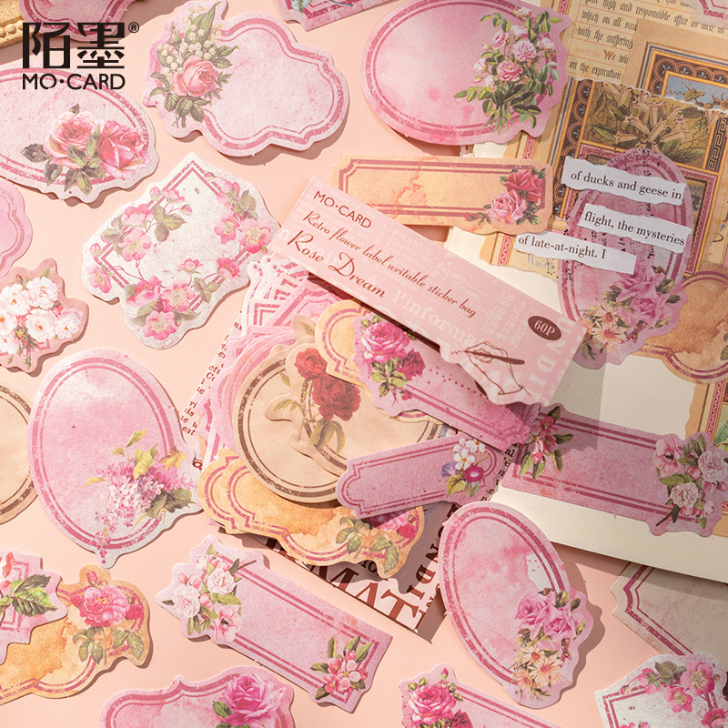 60 Buah Stiker Alat Tulis Kawa - Garden Journal Planner ulasan dan harga