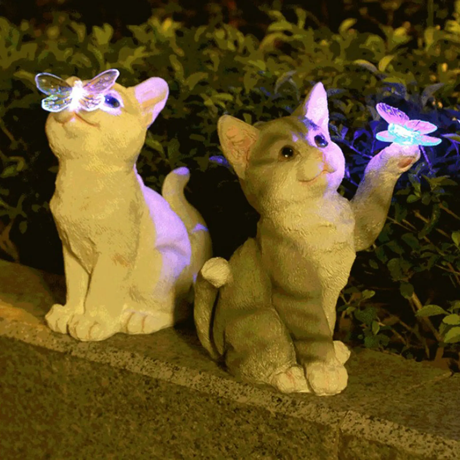 Patung Patung Kucing Luar Ruan - Smart Garden Lamp ulasan dan harga