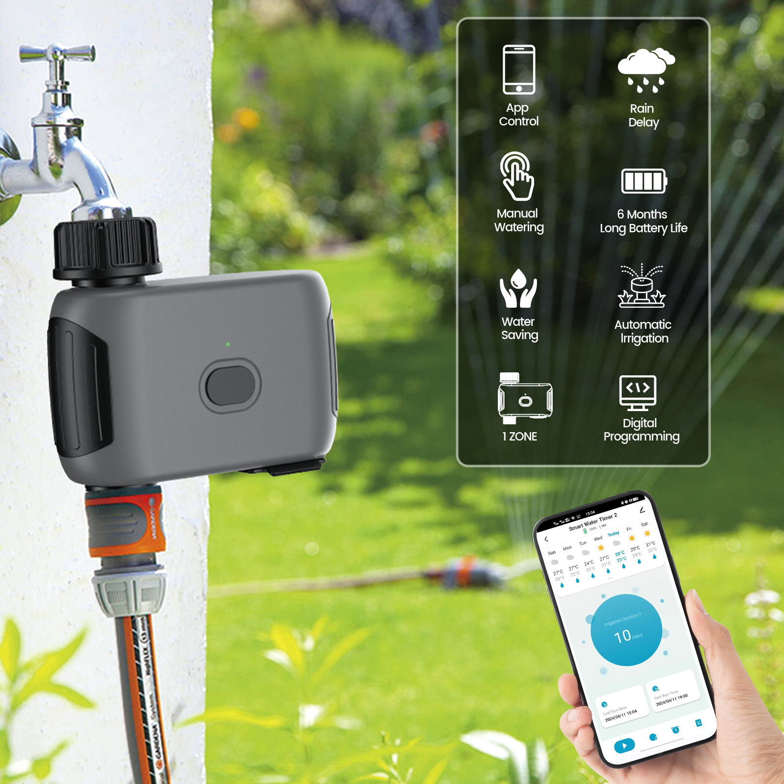 Insoma Wifi Sprinkler Timer Si - Smart Garden Tools ulasan dan harga