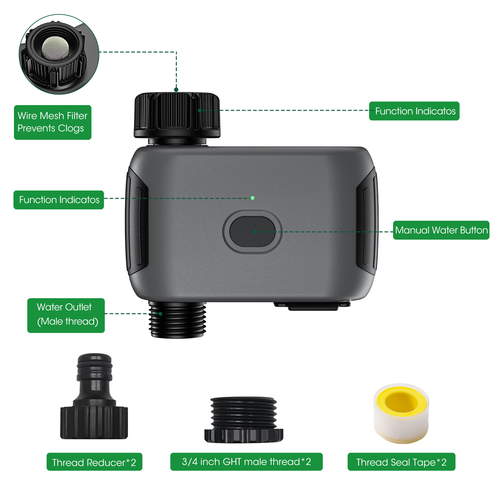 Insoma Wifi Sprinkler Timer Si - Smart Garden Tools ulasan dan harga